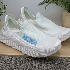 Hoka One One HOKA Restore TC Ocean Mist Mens Size 13 Women's 14 Unisex Slip Ons